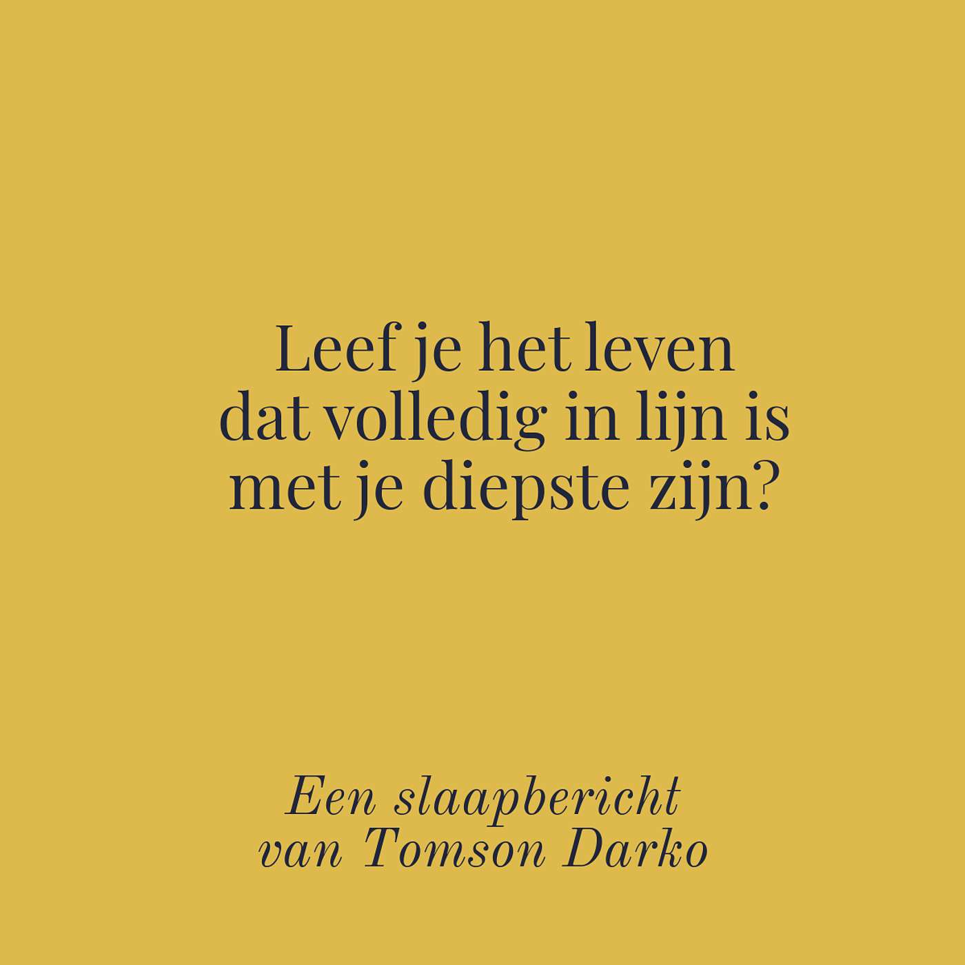 In slaap vallen met melancholie van Tomson Darko