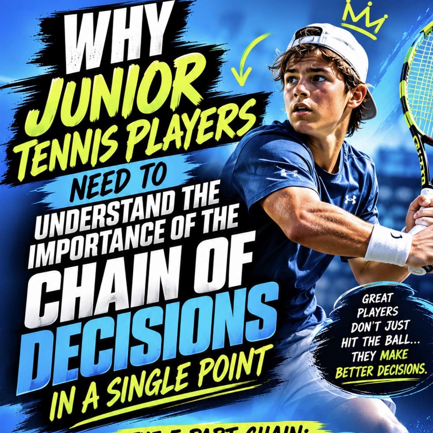 WHY JUNIOR TENNIS PLAYERS NEED TO UNDERSTAND THE IMPORTANCE OF THE CHAIN OF DECISIONS IN A SINGLE POINT