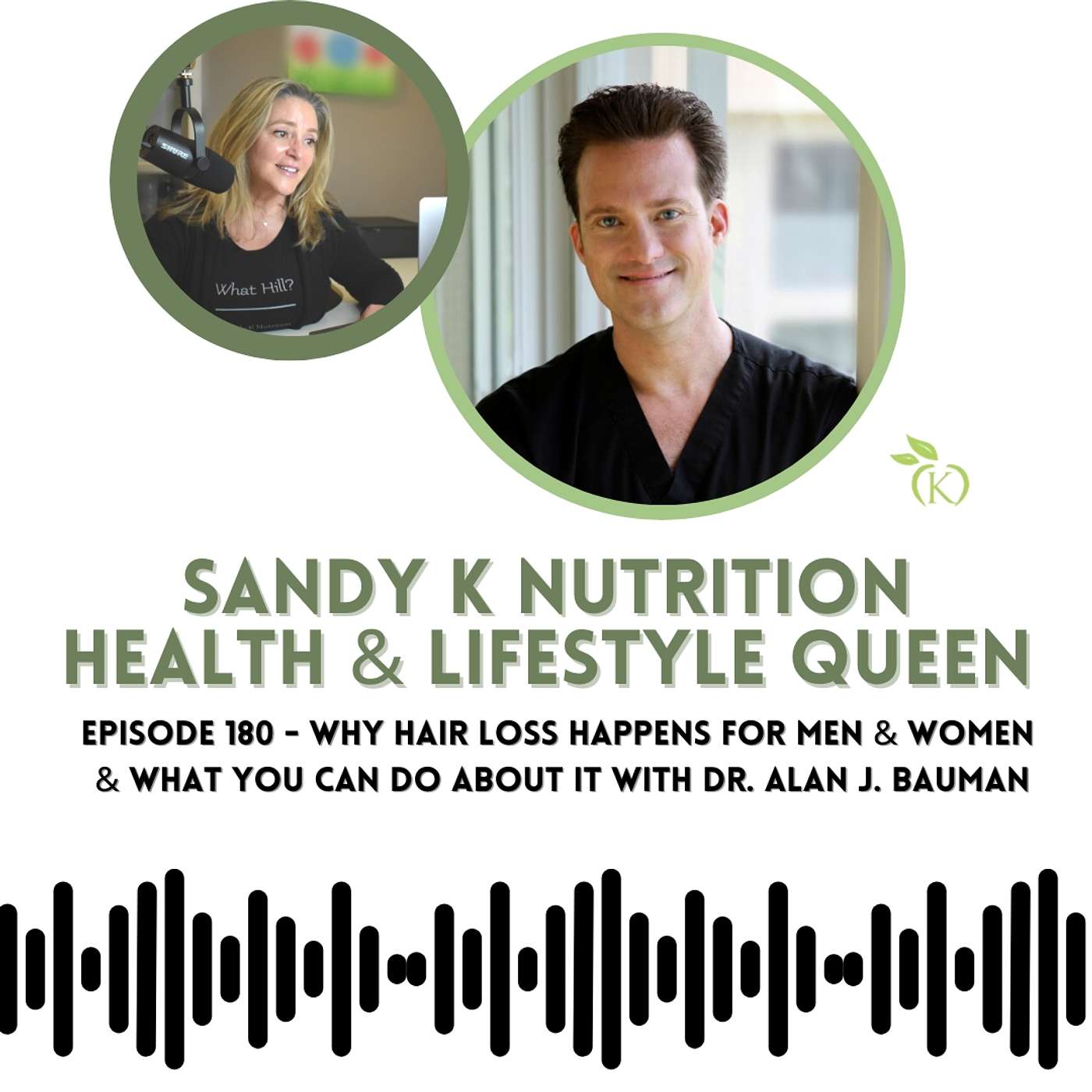 Episode 180 - Why Hair Loss Happens For Men & Women & What You Can Do About It with Dr. Alan J. Bauman