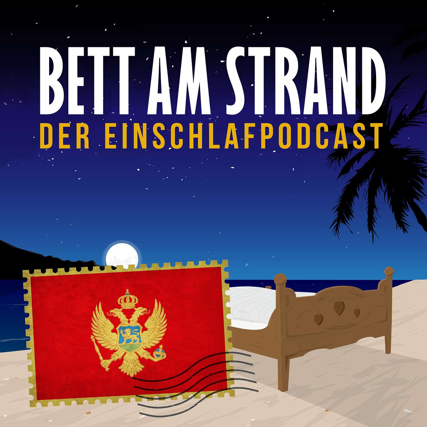 Bett am Strand | Einschlafen zu Reisegeschichten