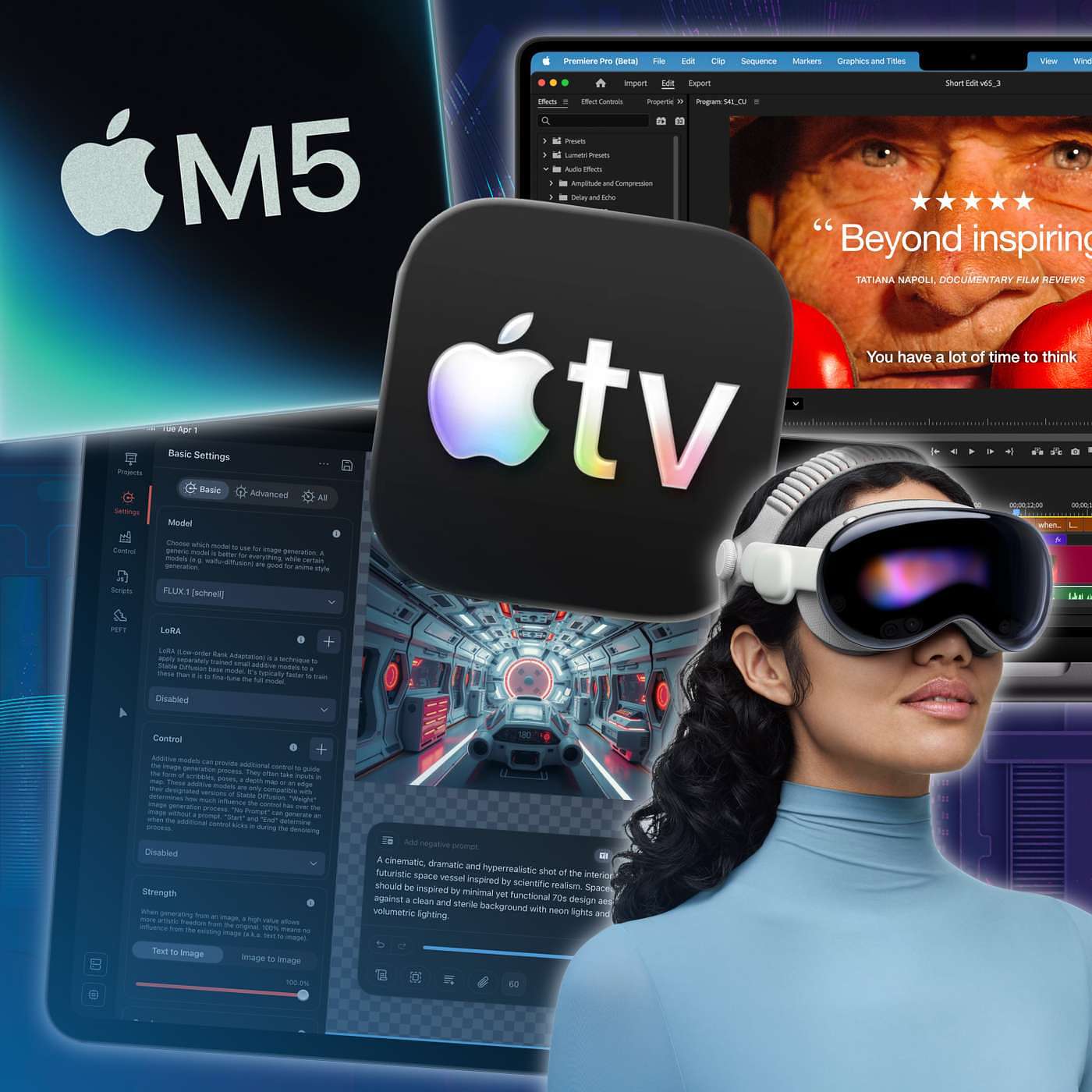 M5 iPad Pro, M5 MacBook Pro, Apple TV in Apple TV, Spotify Podcasts on Netflix