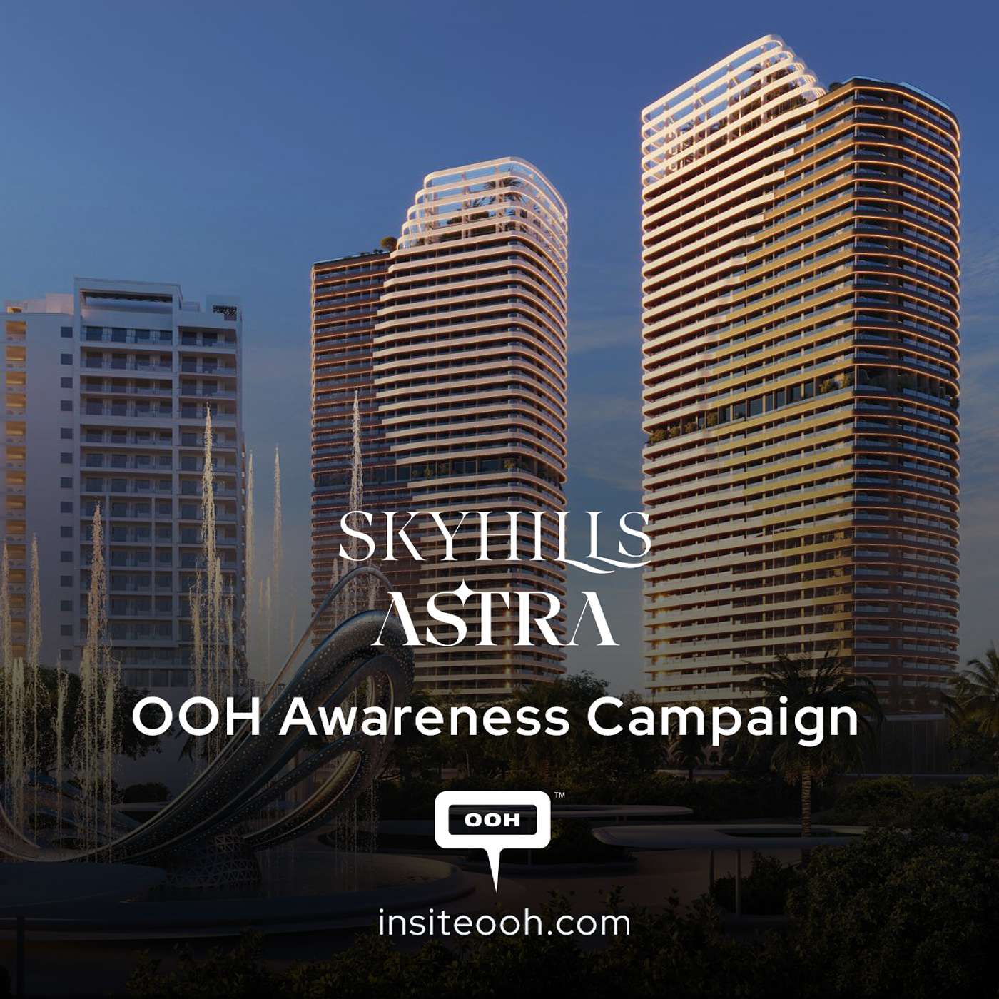 Skyhills Astra, The Newest Projects by HRE Development Visits UAE's DOOH episode artwork