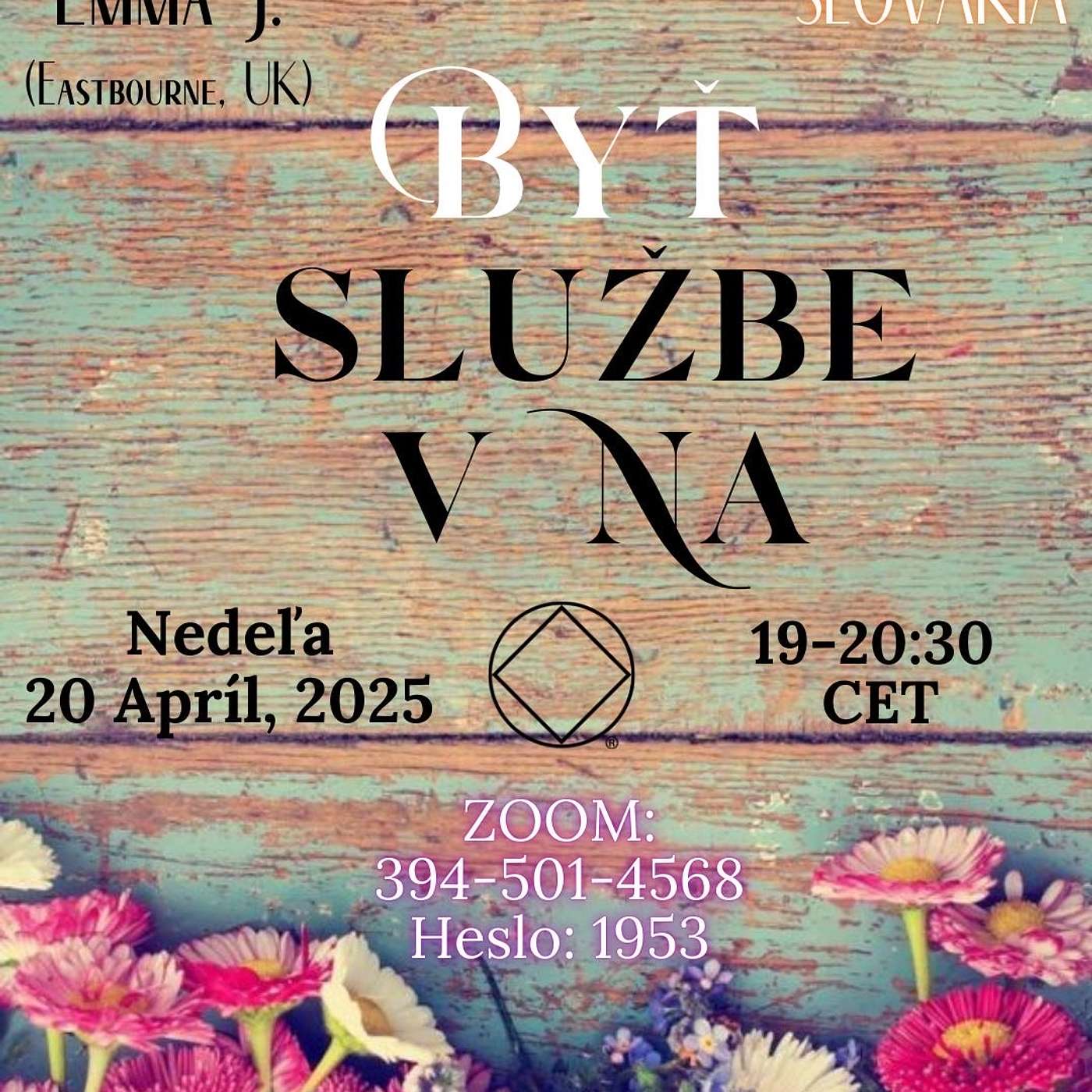 Byť v službe NA, Emma J., Eastbourne, UK episode artwork