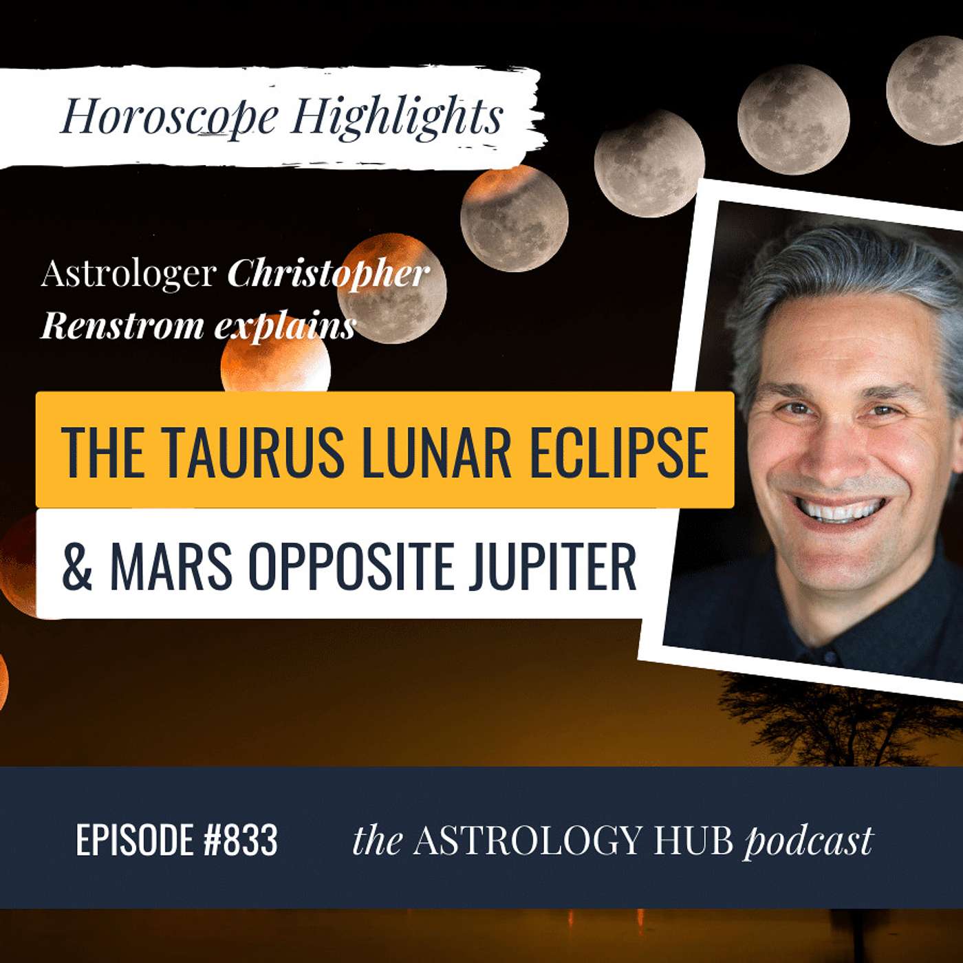 cover of episode [HOROSCOPE HIGHLIGHTS] The Last Taurus Lunar Eclipse Portal explained by Astrologer Christopher Renstrom