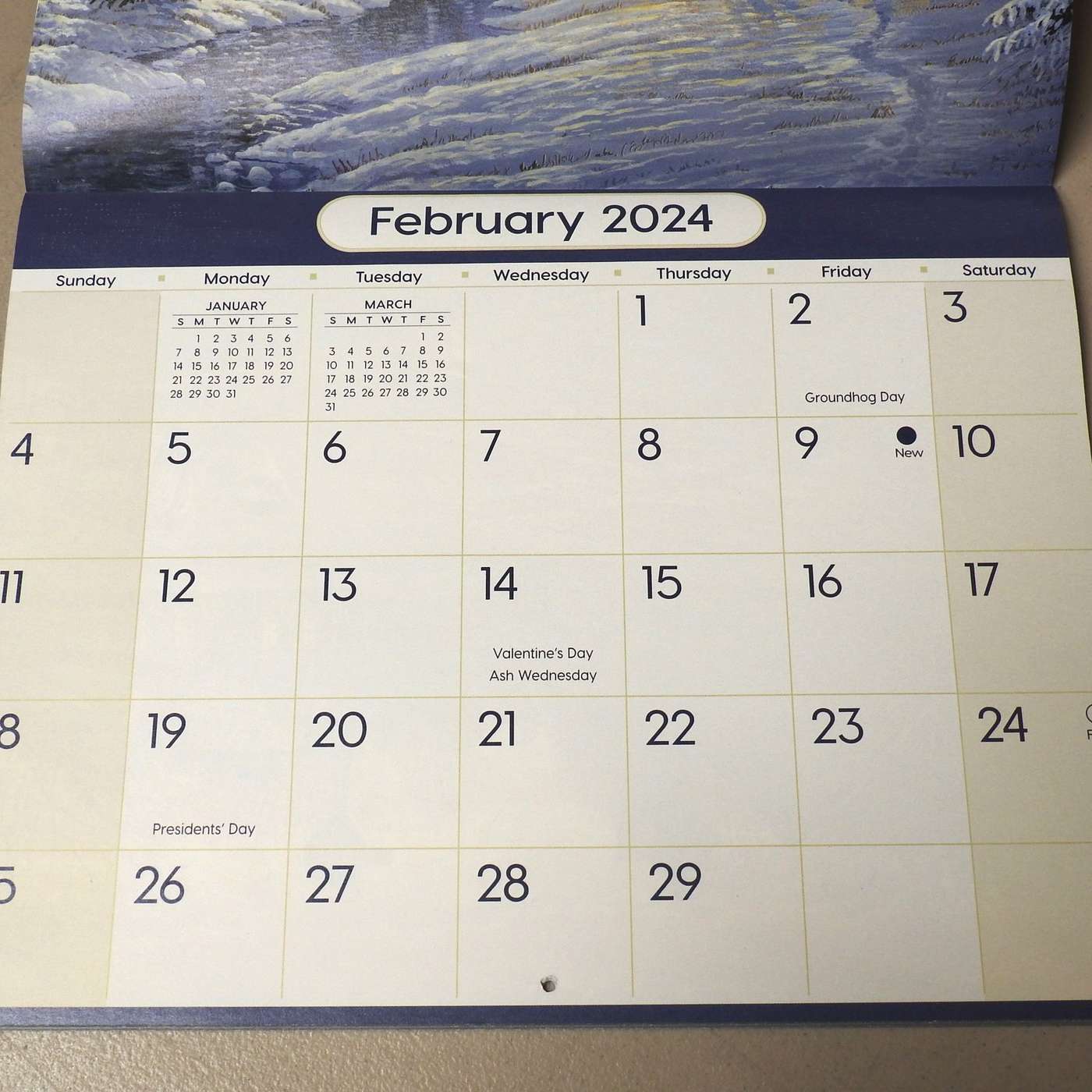 PAUSE FOR A MOMENT AND TURN THE CALENDAR PAGE