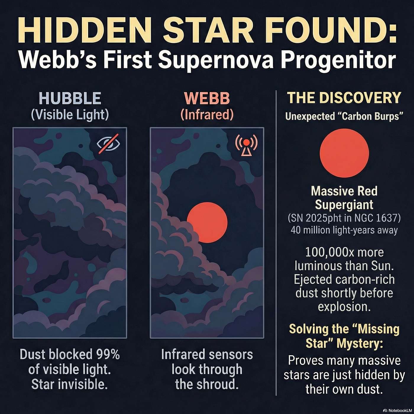 Unmasking a Dusty Giant: JWST Reveals a Supernova Progenitor in NGC 1637 episode artwork