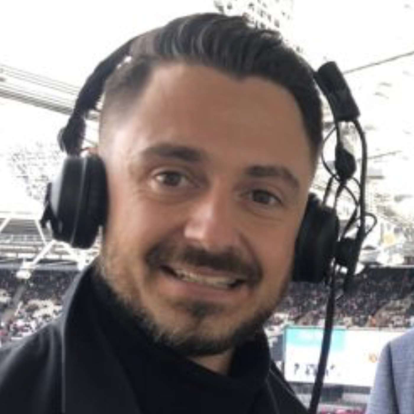 Andy Bishop, Sky Sports commentator, on the contrast between European soccer and the NFL episode artwork