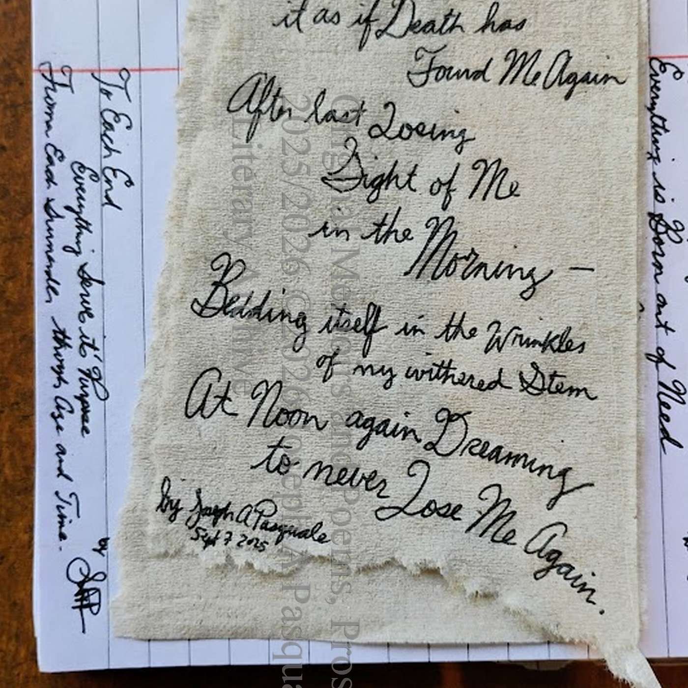 Alas Death Has Found Me Again - original poem episode artwork