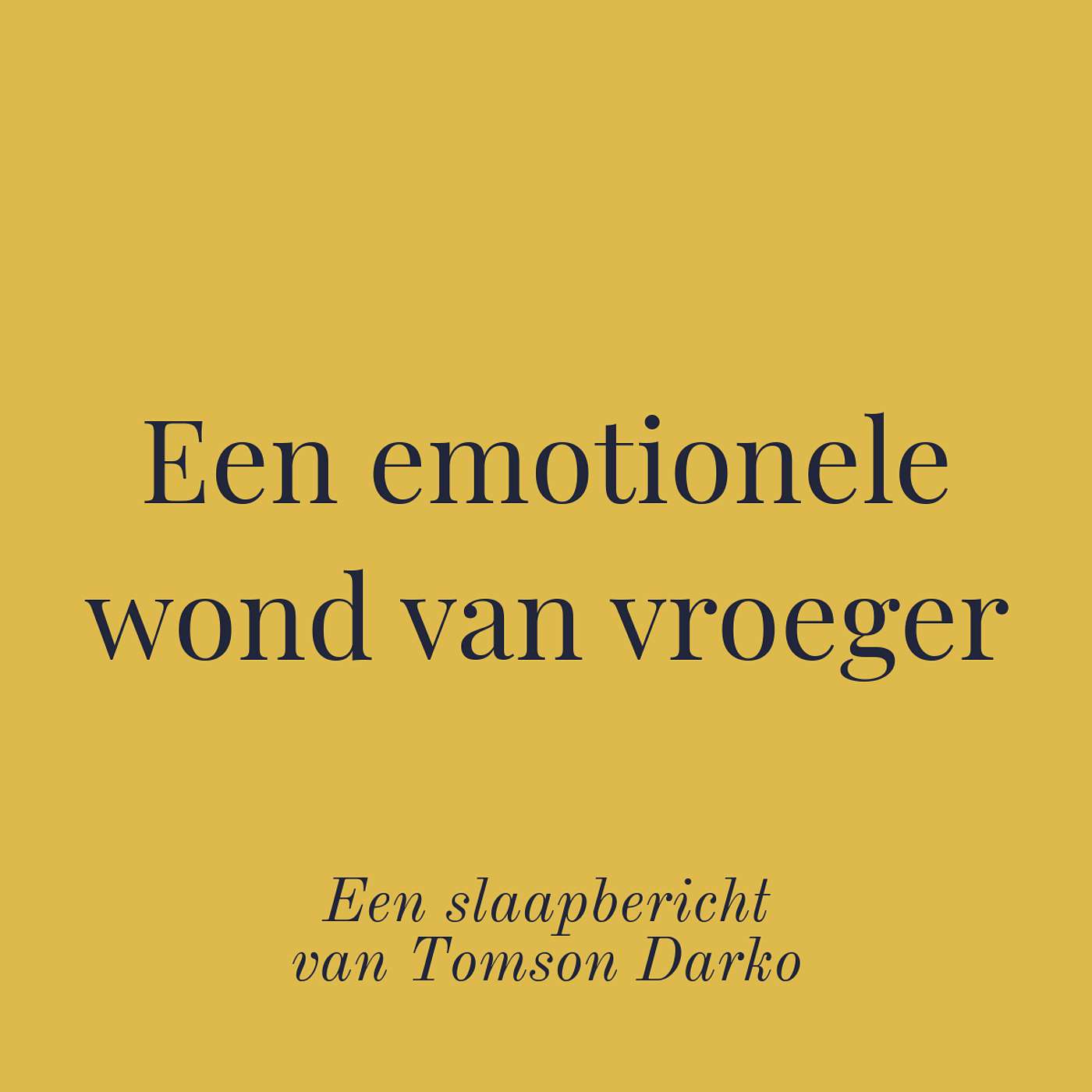 In slaap vallen met melancholie van Tomson Darko