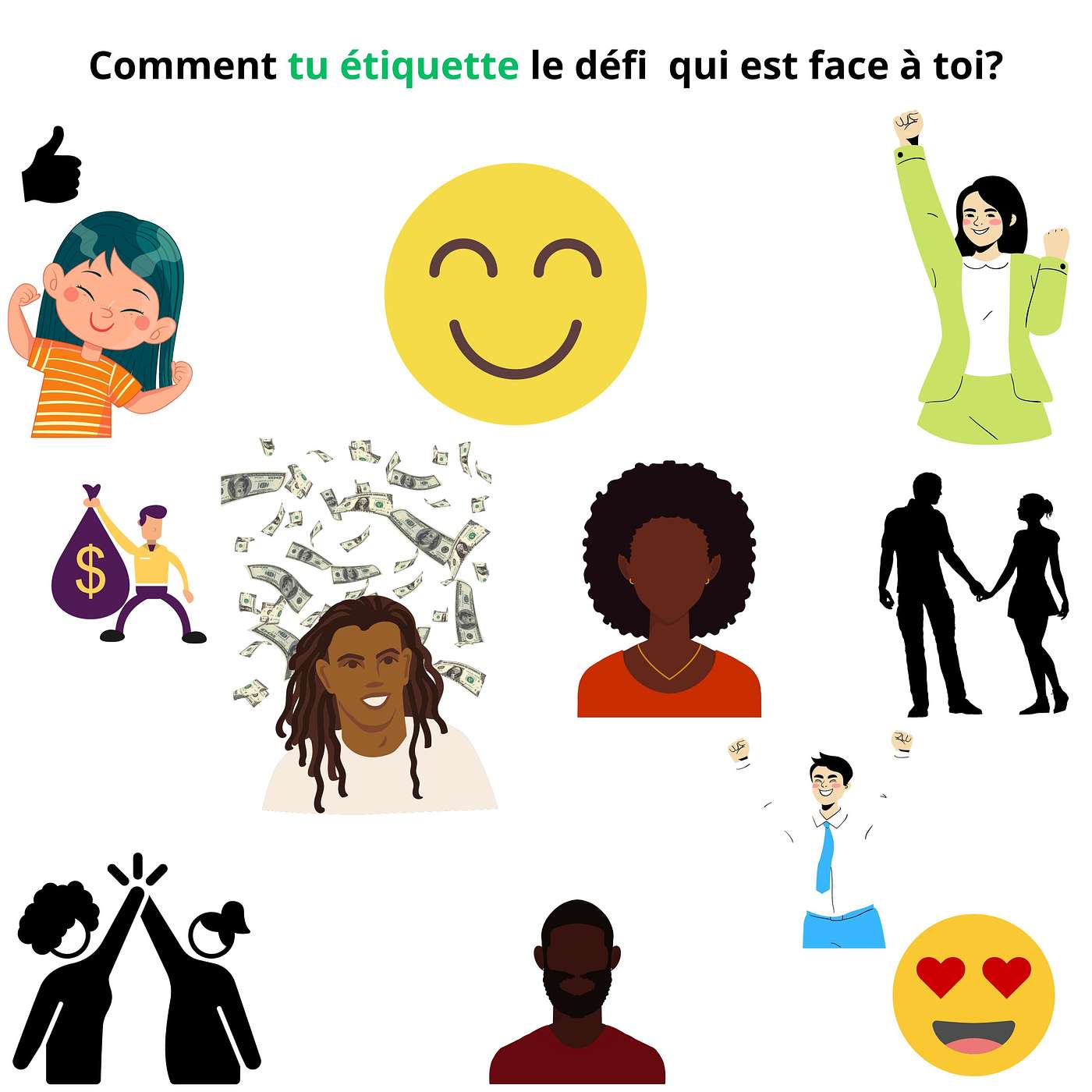 Comment étiquette-tu le défis qui est face à toi?