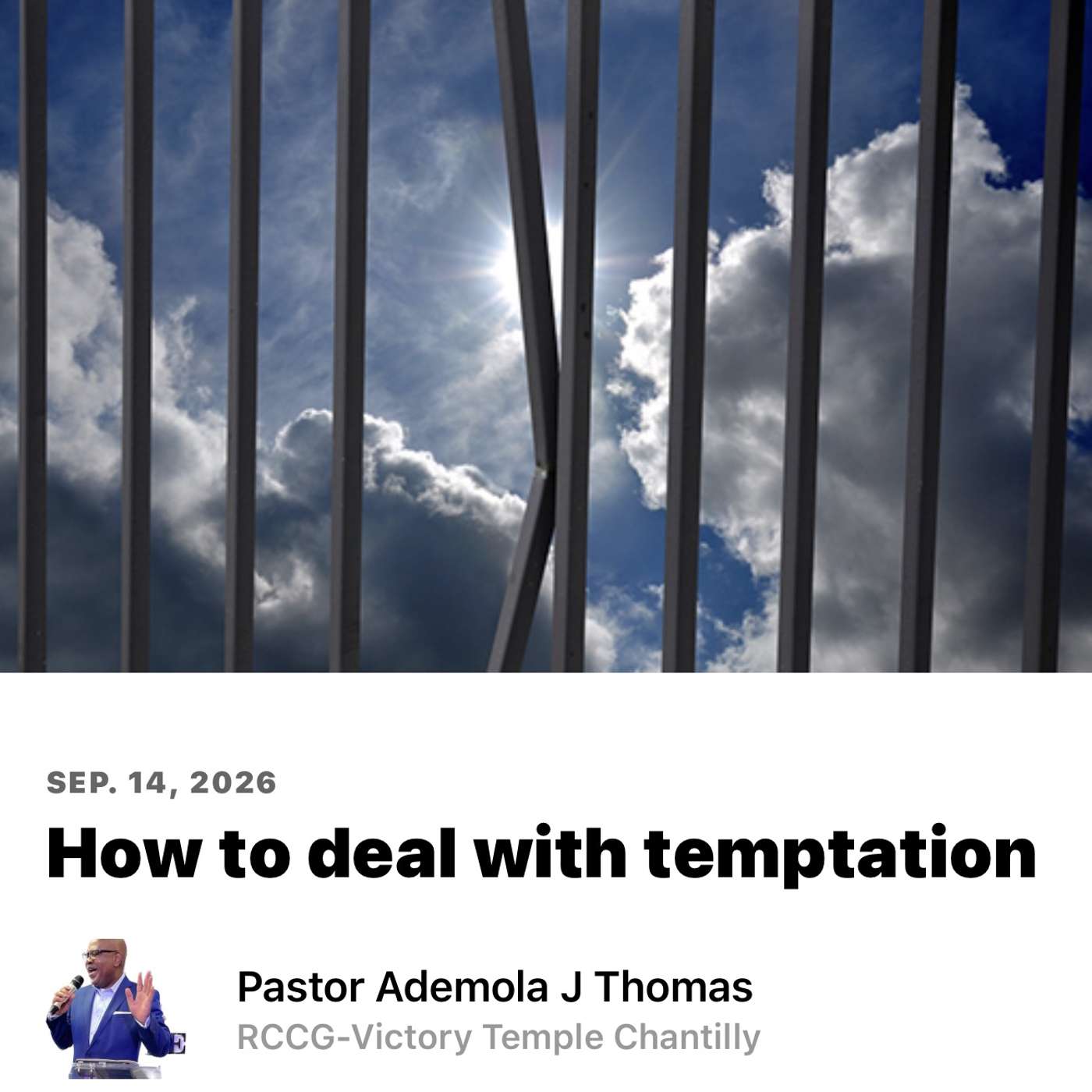 How to deal with temptation. episode artwork