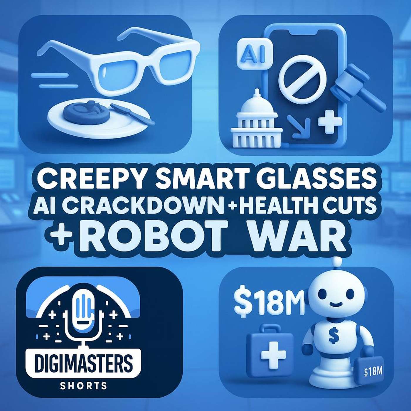 Meta’s Creepy Smart Glasses Track Your Meals, Apple’s AI App Crackdown Sparks Controversy, White House Slashes Health Funding, UBTech’s $18M AI Robot Chief Battle