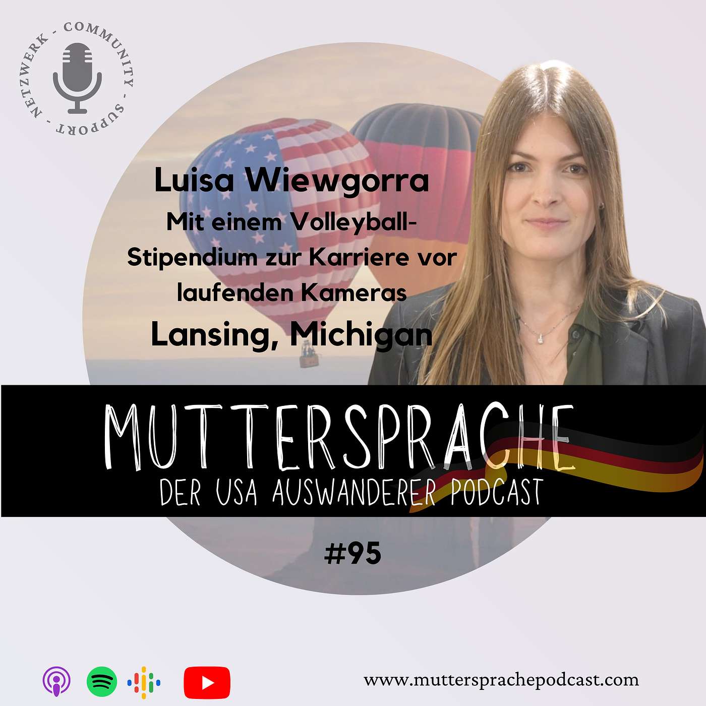 LUISA WIEWGORRA: Mit einem Volleyball-Stipendium zur Karriere vor laufenden Kameras - Lansing Michigan episode artwork
