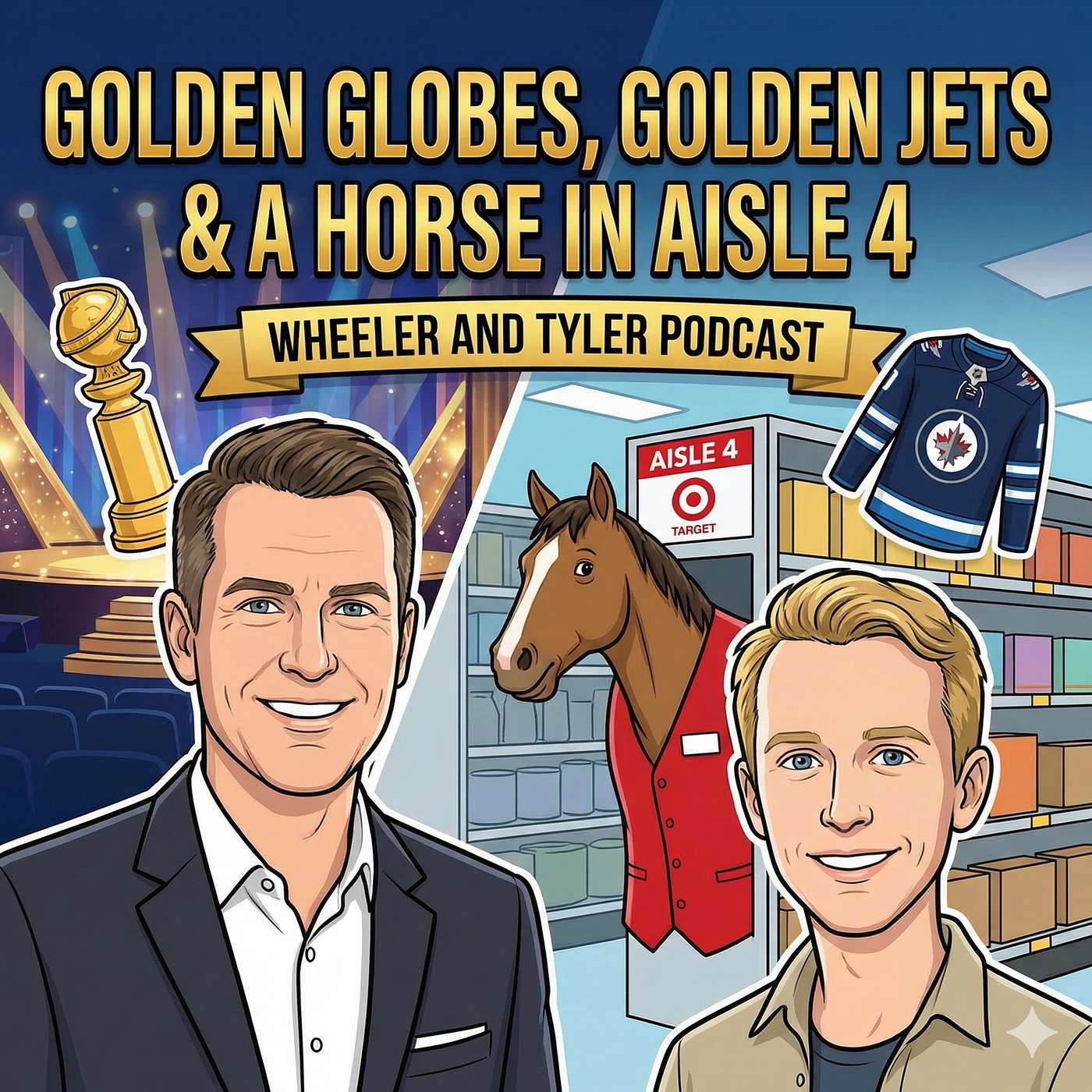 Golden Globes, Golden Jets & A Horse in Aisle 4