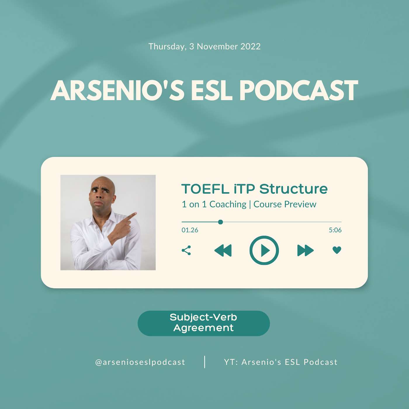 TOEFL iTP | 1 on 1 Coaching | Course Preview | Subject-Verb Agreement episode artwork