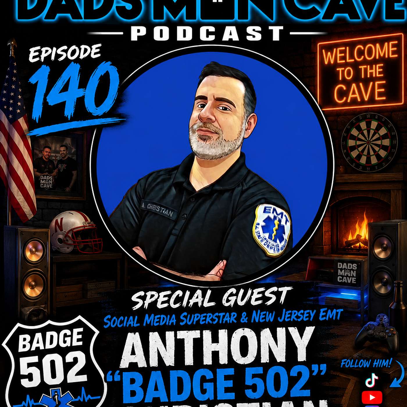 EP. 140 - Anthony "Badge 502" Christian Invades the Cave!!! episode artwork