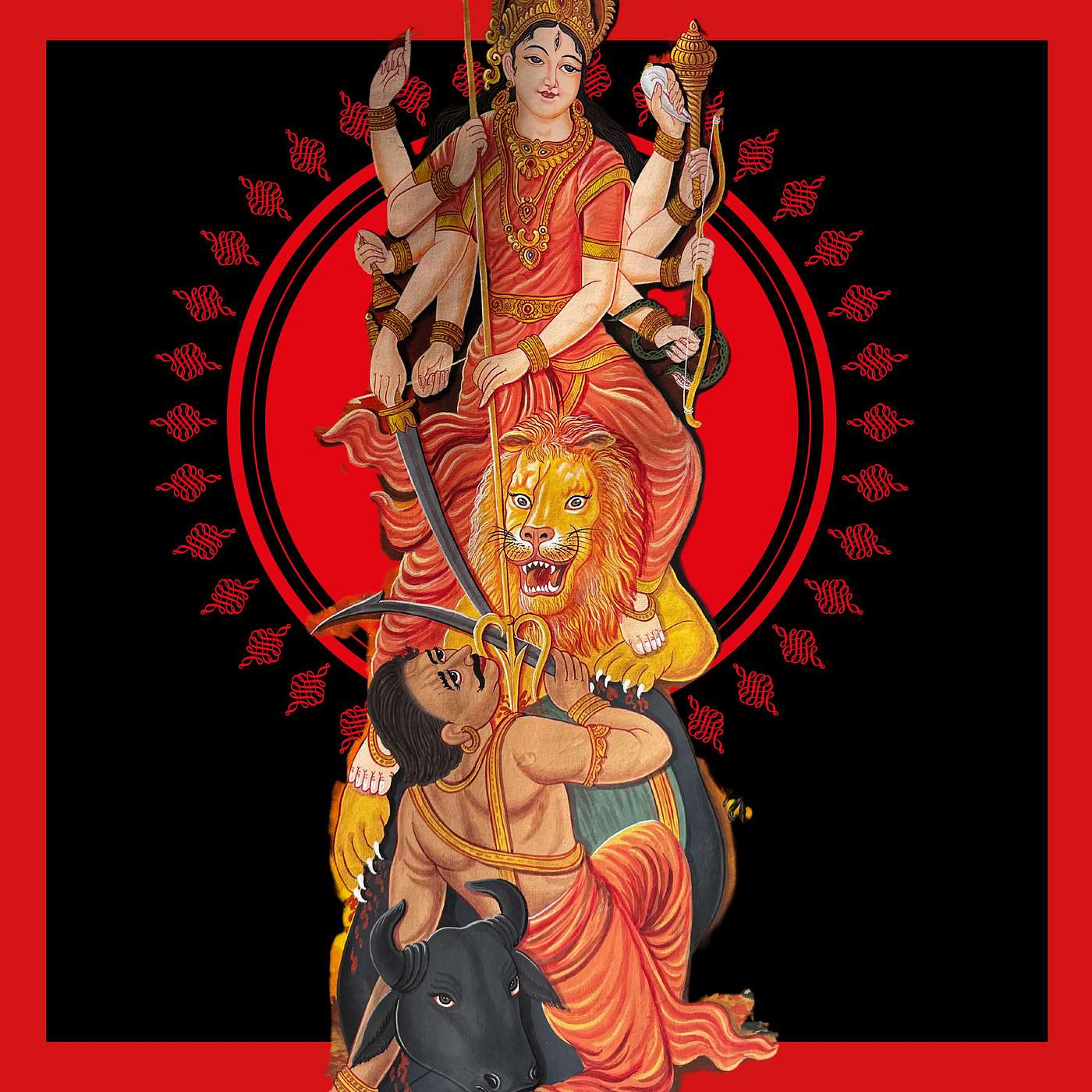 The Slaying of Mahiṣāsura