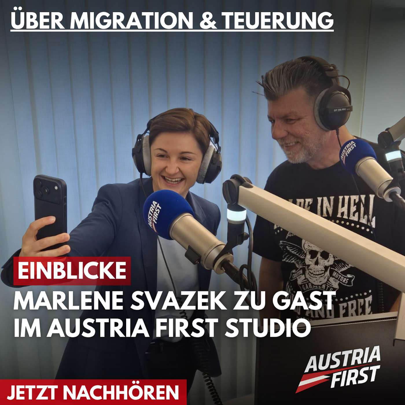 Migration, Teuerung und die ungenügende Reaktion darauf – Marlene Svazek zu Gast im AUSTRIA FIRST-Studio episode artwork