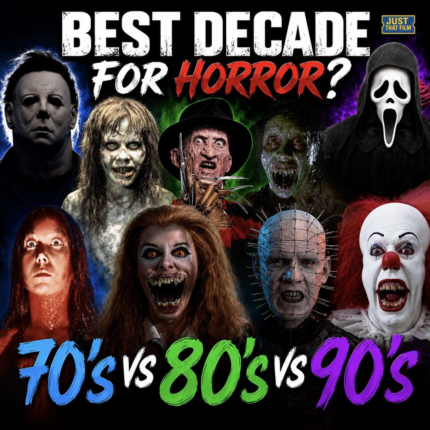 Best Decade for Horror Movies? | ’70s vs ’80s vs ’90s | Just That Film Podcast