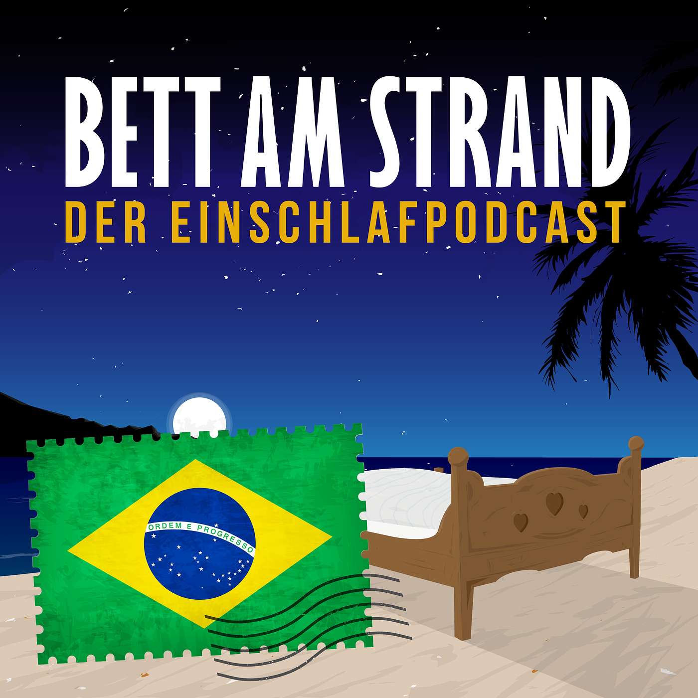 Bett am Strand | Einschlafen zu Reisegeschichten