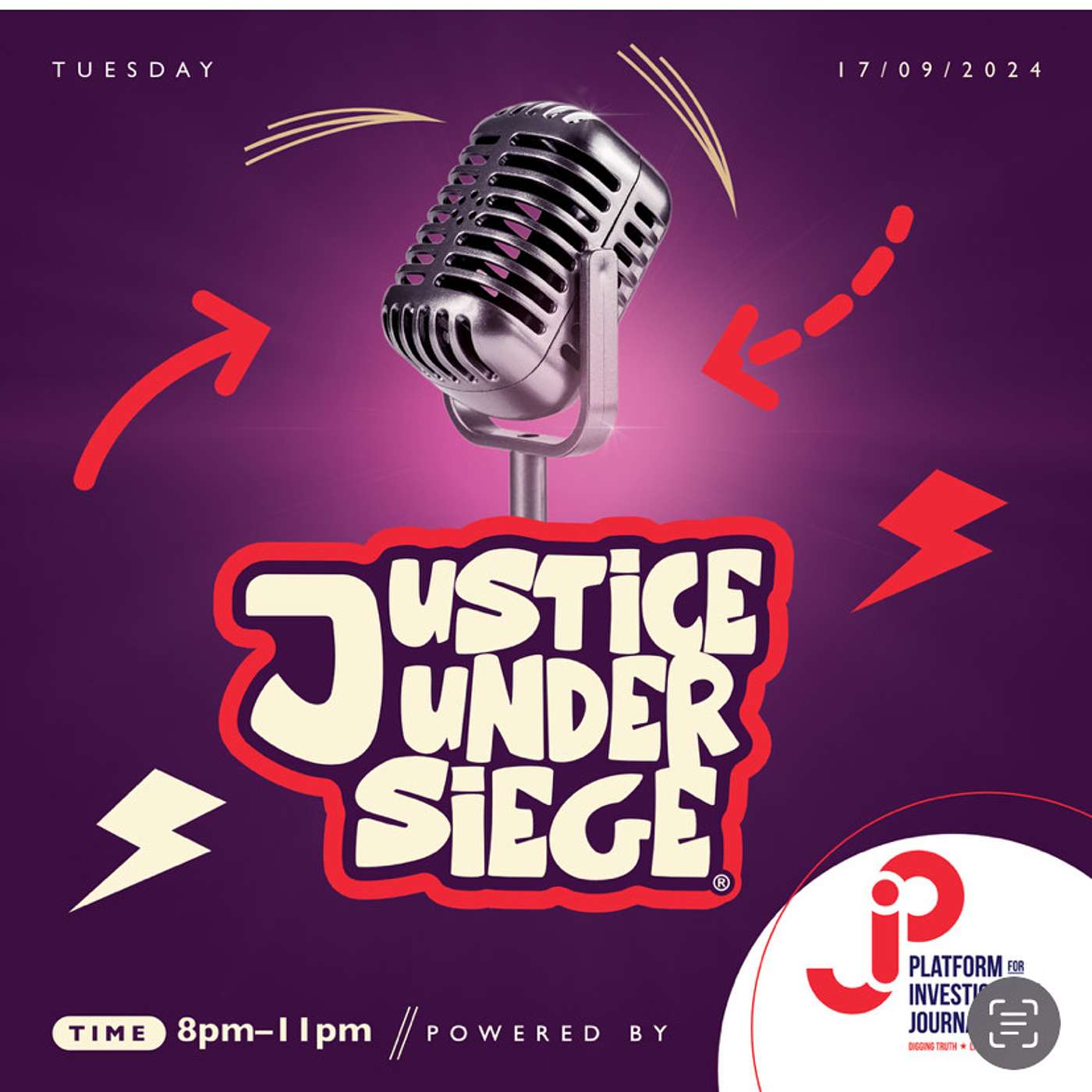 Justice Under Siege podcast artwork
