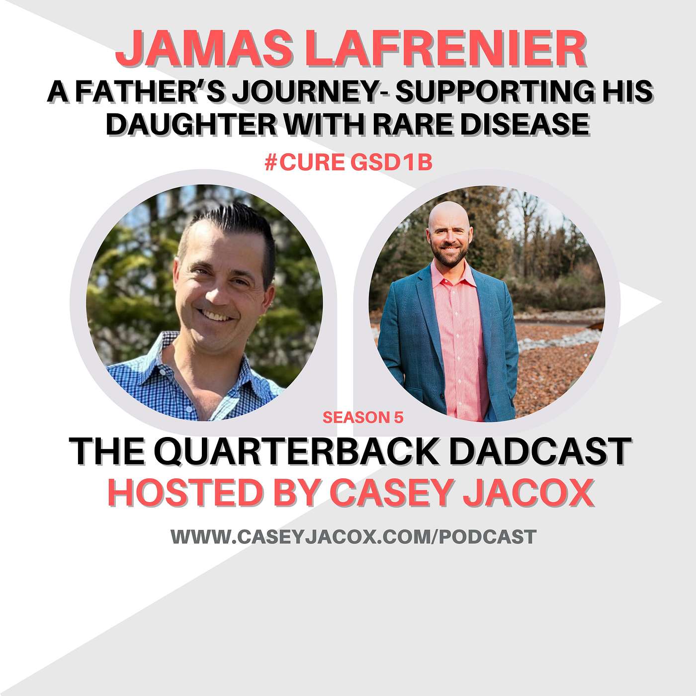 Jamas LaFreniere - Navigating Rare Disease (GSD1b) with Strength - A Father's Journey Supporting His Daughter episode artwork