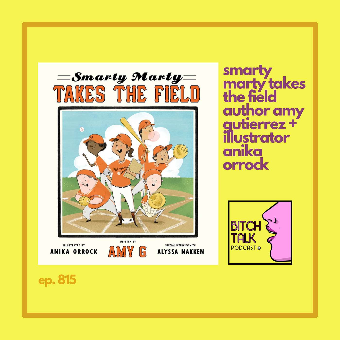 Amy G and Anika Orrock on Women Sports and Smarty Marty Takes the Field