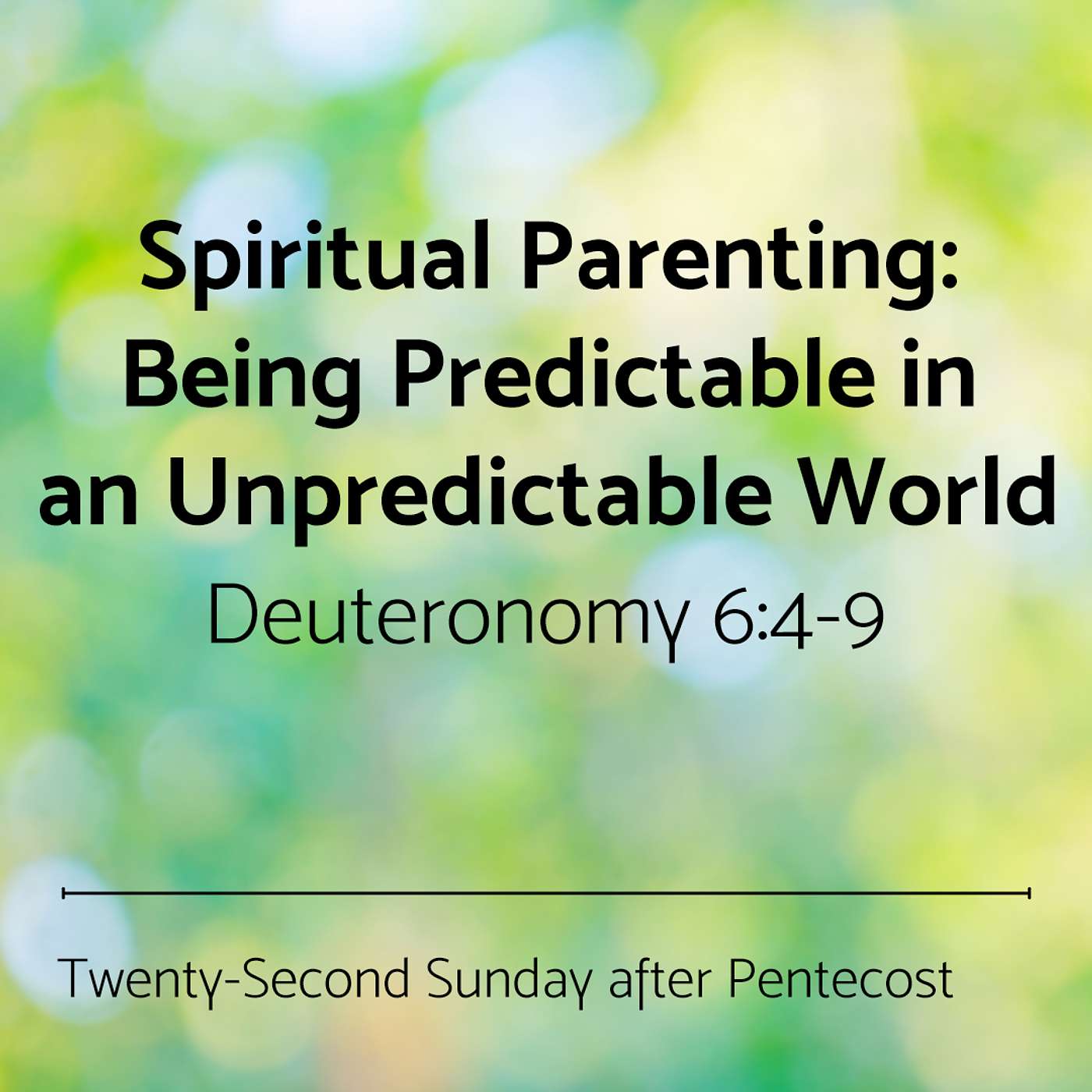 Being Predictable in an Unpredictable World