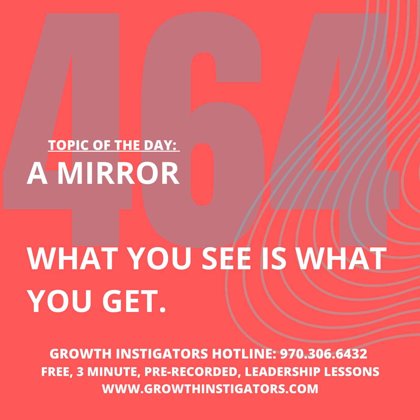 #464 A Mirror.  What you see is what you get. episode artwork
