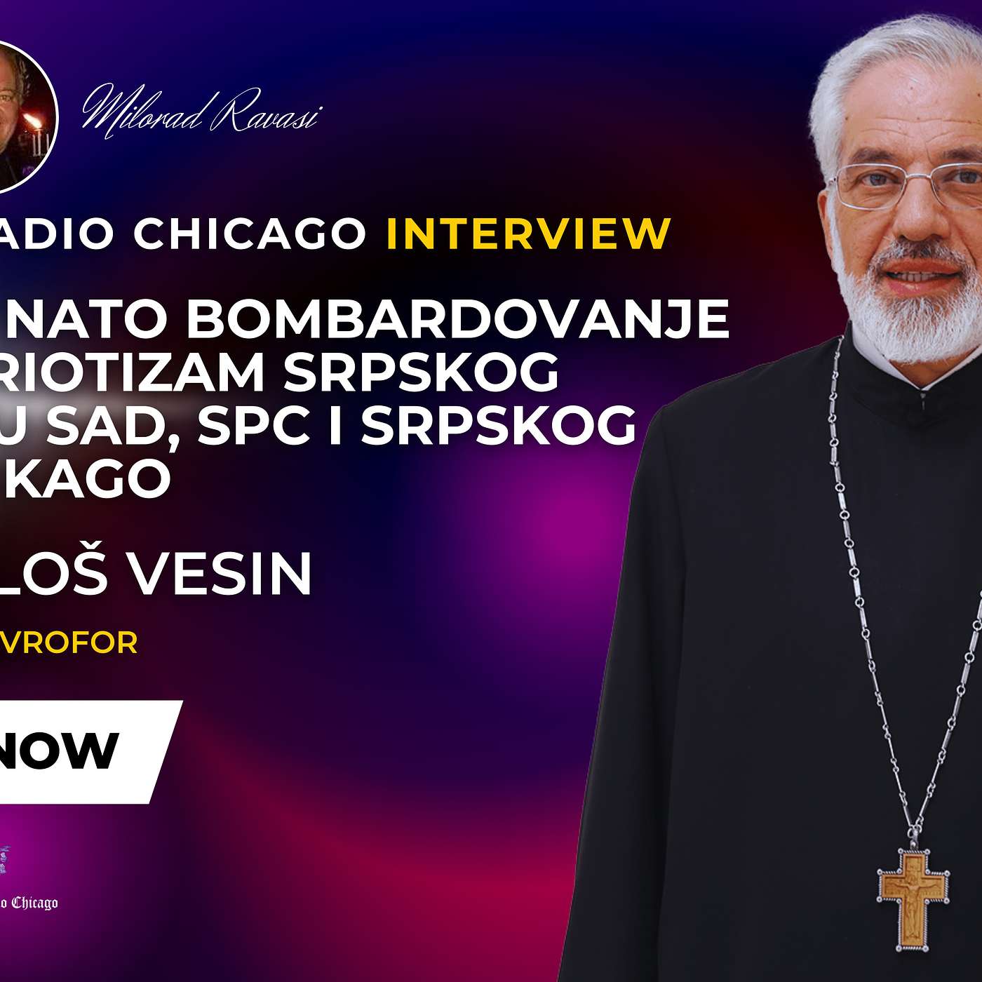 NEW! PROF DR MILOŠ VESIN - NATO BOMBARDOVANJE SRJ I PATRIOTIZAM SRBA U SAD, SPC I SRC 03.29.24
