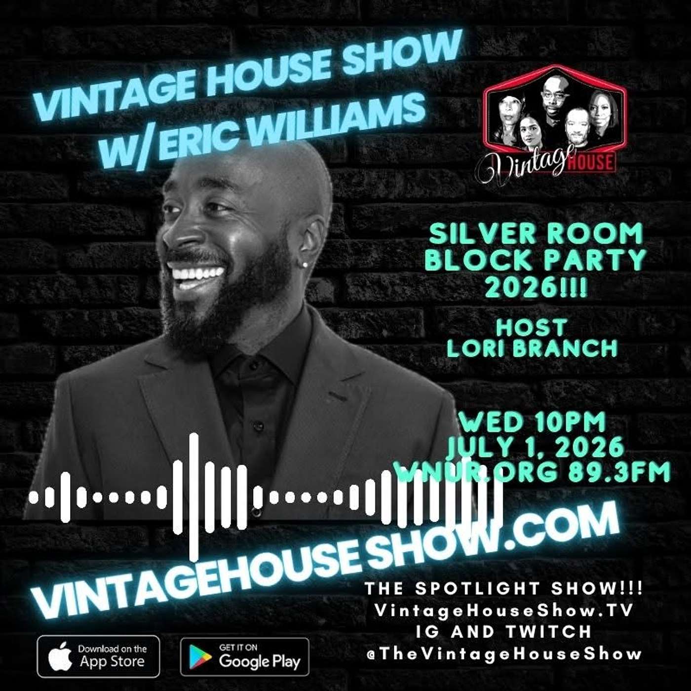 The Silver Room Block Party!!! Eric Williams shares the origin story with Lori Branch!!