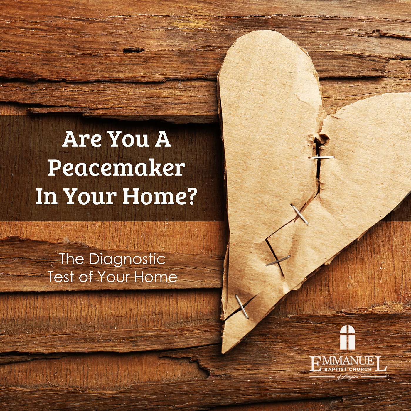 Are You A Peacemaker in Your Home? - Wed PM 11/2/20 - Pastor Bob Gray II episode artwork