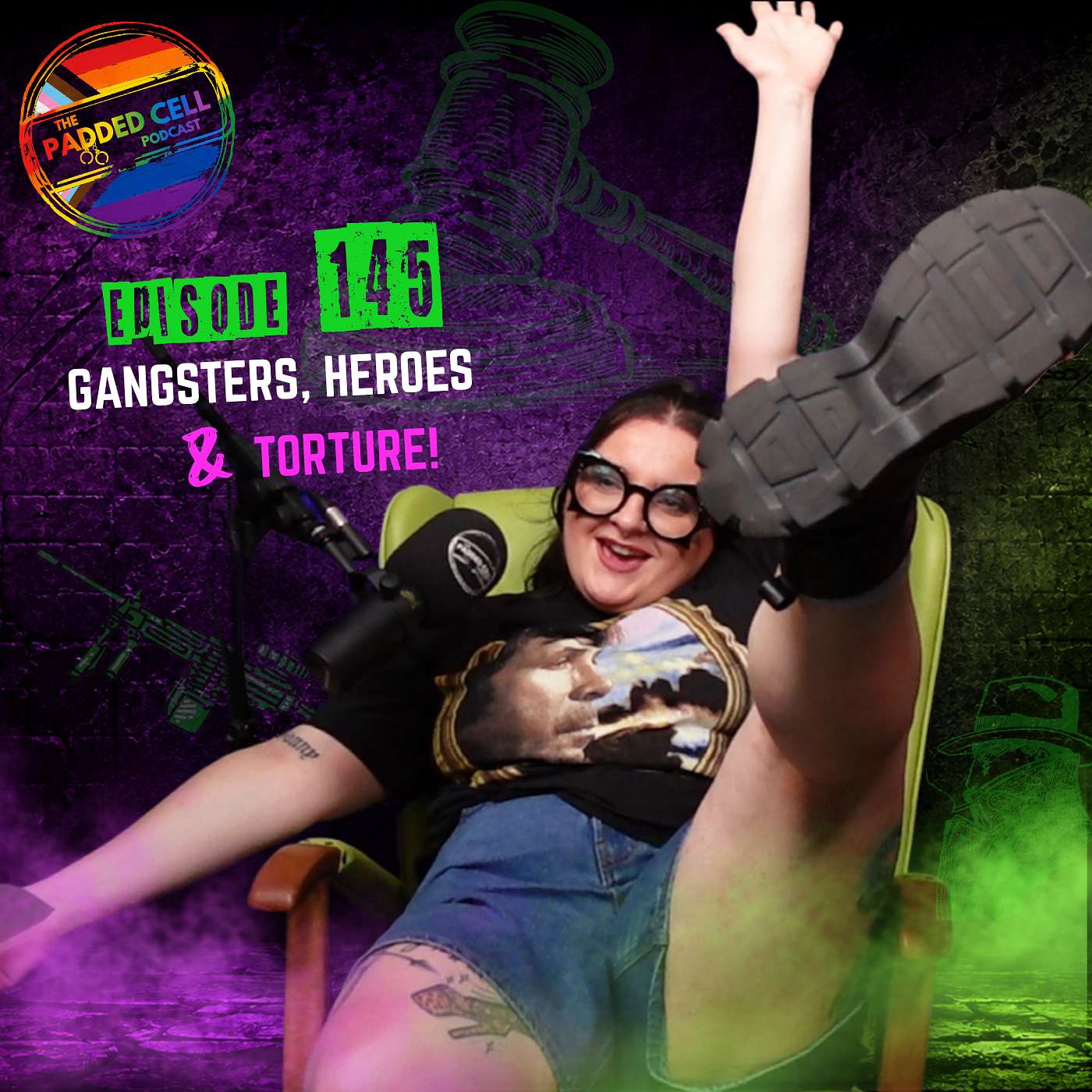 EPISODE 145 - 'Gangsters, Heroes & Torture' episode artwork