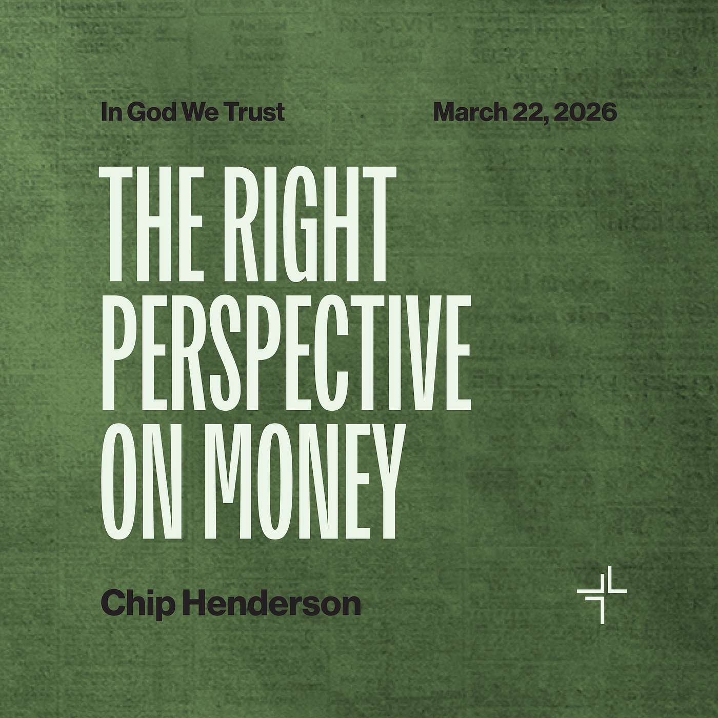 The Right Perspective On Money