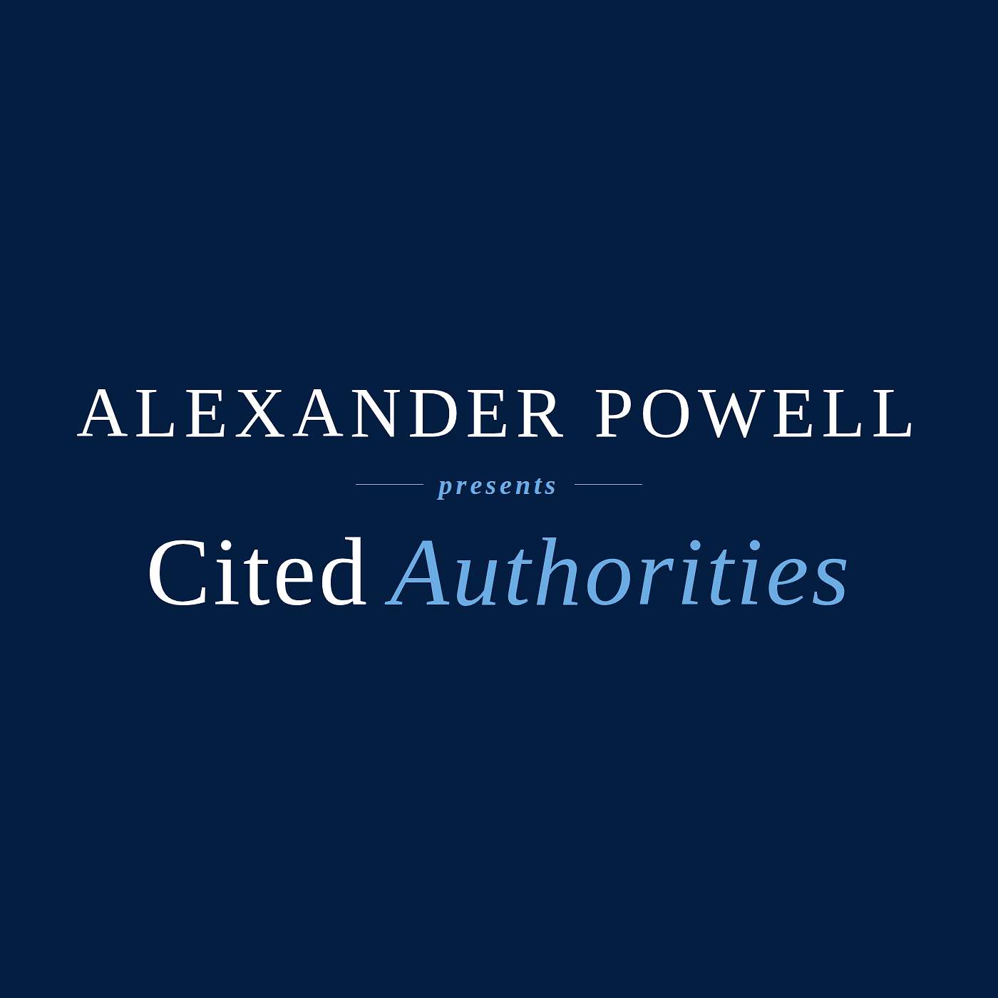 Cited Authorities cover art