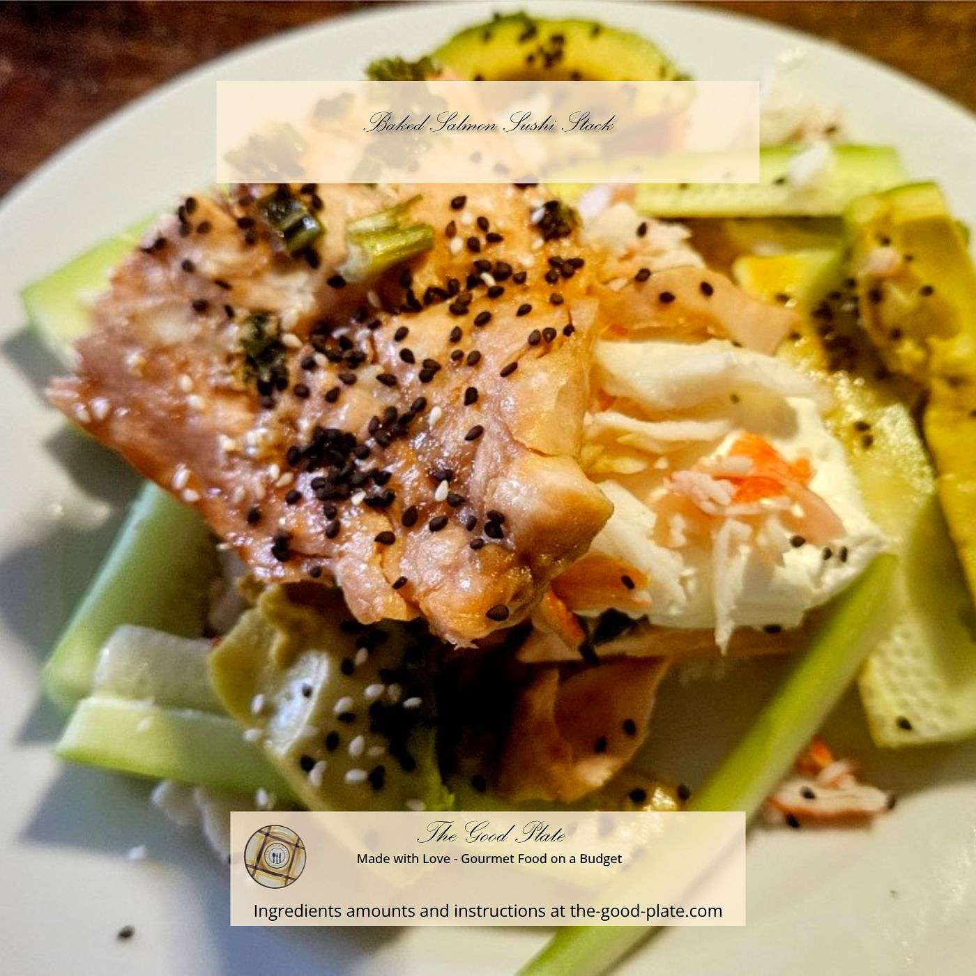 Baked Salmon Sushi Stack episode artwork