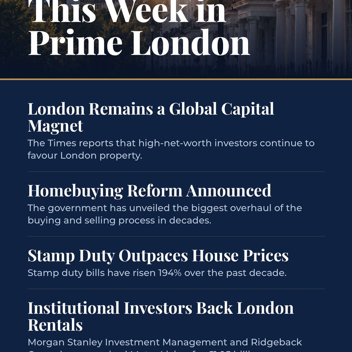 London Property News: Home-Buying Reform, SDLT Surge & the £1bn PRS Deal episode artwork