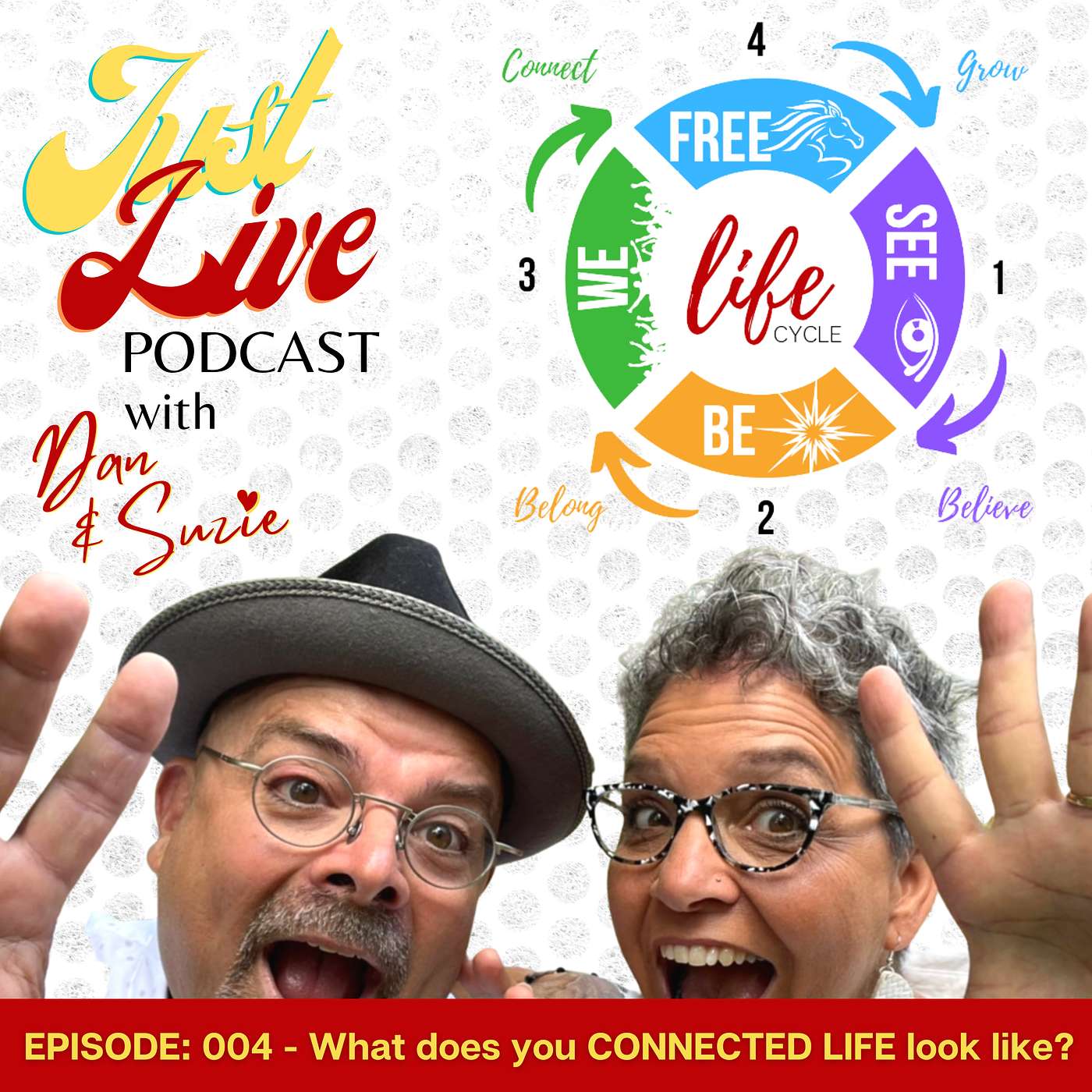 Just Live Podcast - 004 - What does your CONNECTED LIFE look like? (LIFE CYCLE - WE)