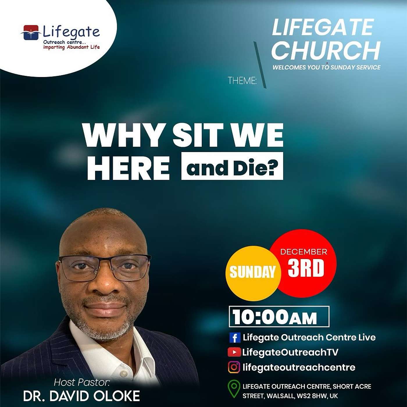 Why Sit we here and Die - Lifegate Church - 3.12.23 episode artwork