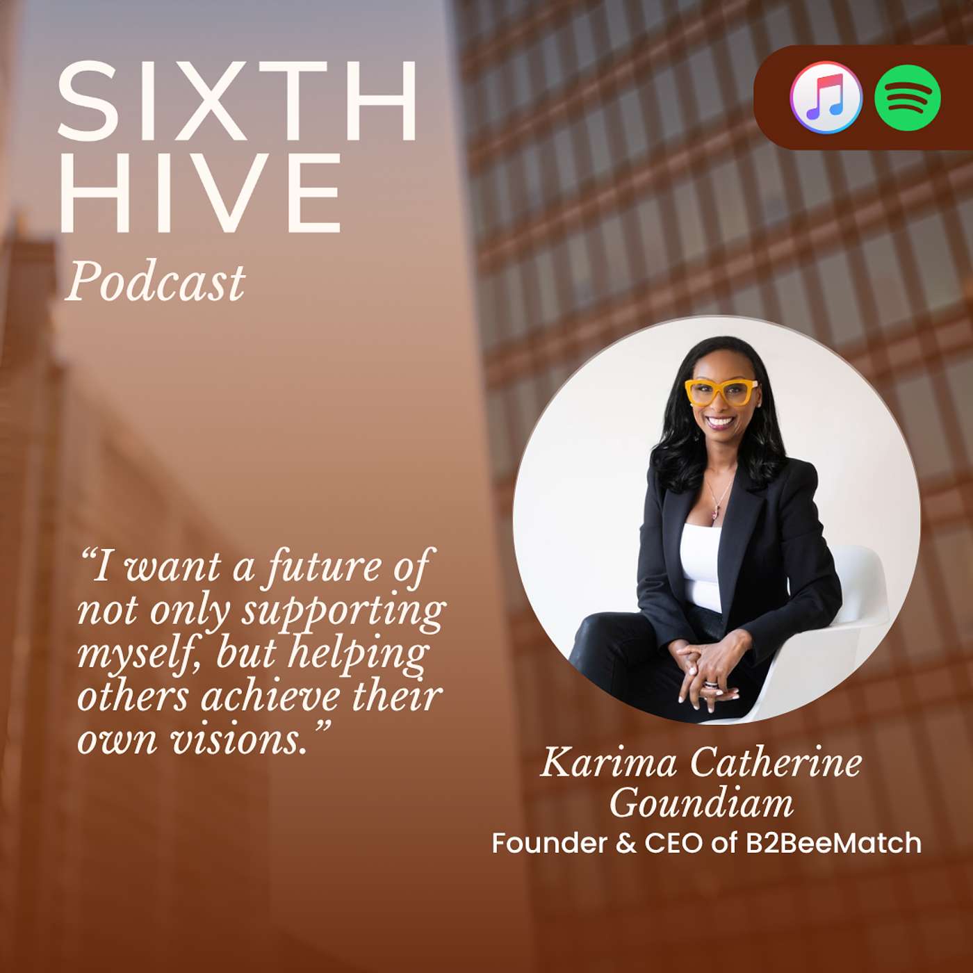 How To Build Multiple Global Brands -  Karima Catherine Goundiam CEO of B2BeeMatch episode artwork
