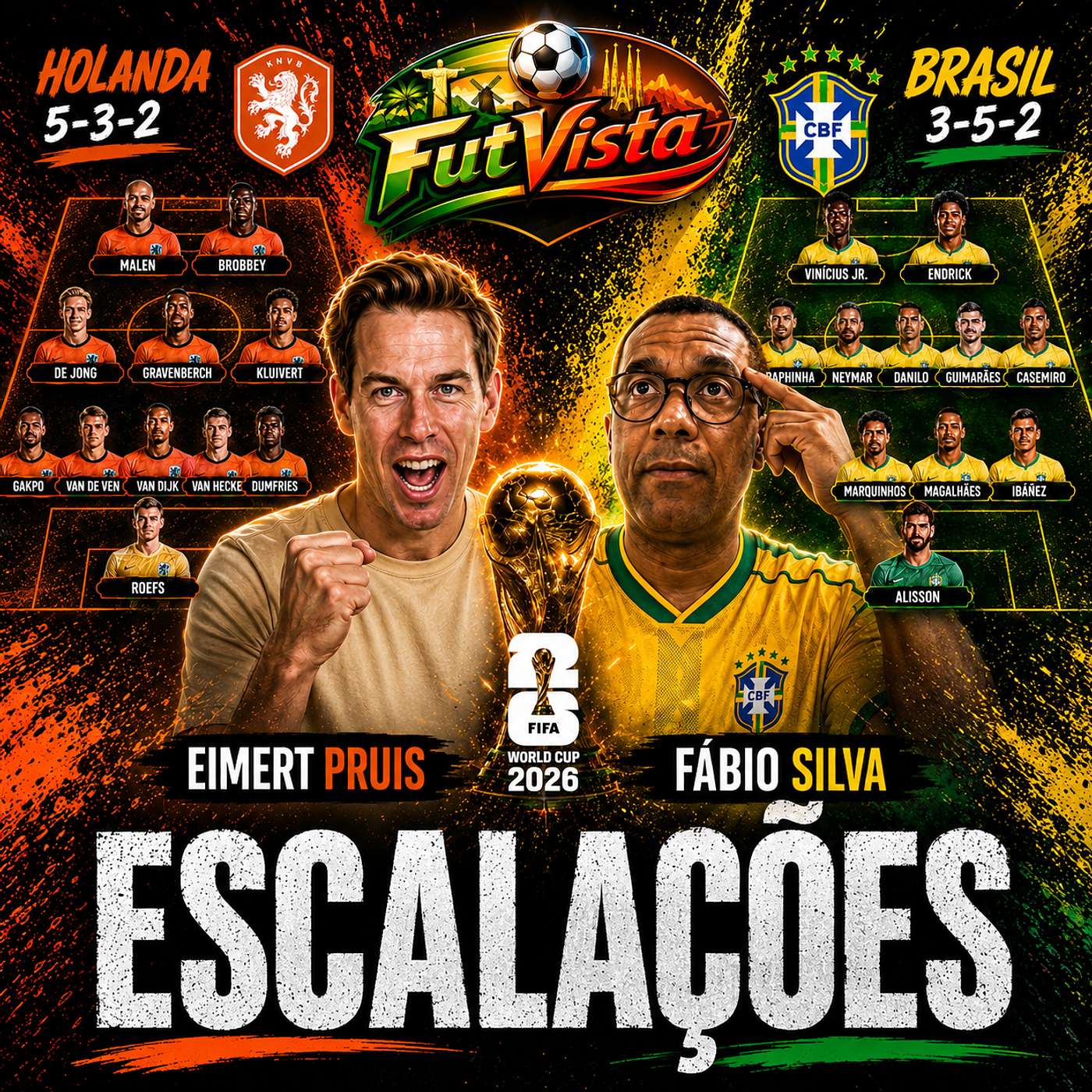 ESCALAÇÕES 📋​ de BRASIL 🇧🇷​ HOLANDA 🇳🇱 e ESPANHA 🇪🇸​ na Copa do Mundo 🏆​2️⃣​0️⃣​2️⃣​6️⃣​  | FutVista 3 episode artwork