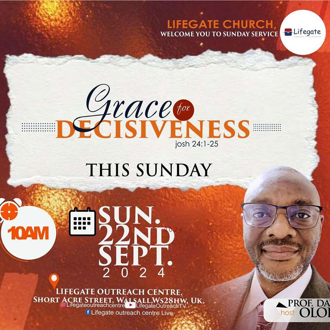 Grace for Decisiveness - Lifegate Church - 22.9.24 episode artwork
