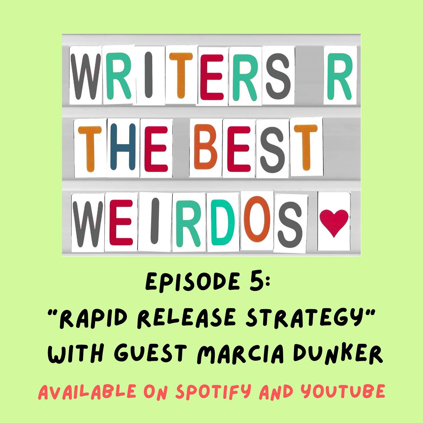 Rapid Release Strategy with Marcia Dunker | Writers R The Best Weirdos with Julia Roberts MSc.