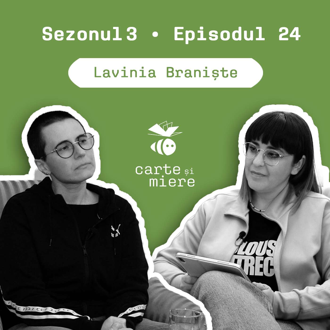 Carte și Miere | 24 |  Lavinia Braniște | Despre ce se află între scris și viață episode artwork