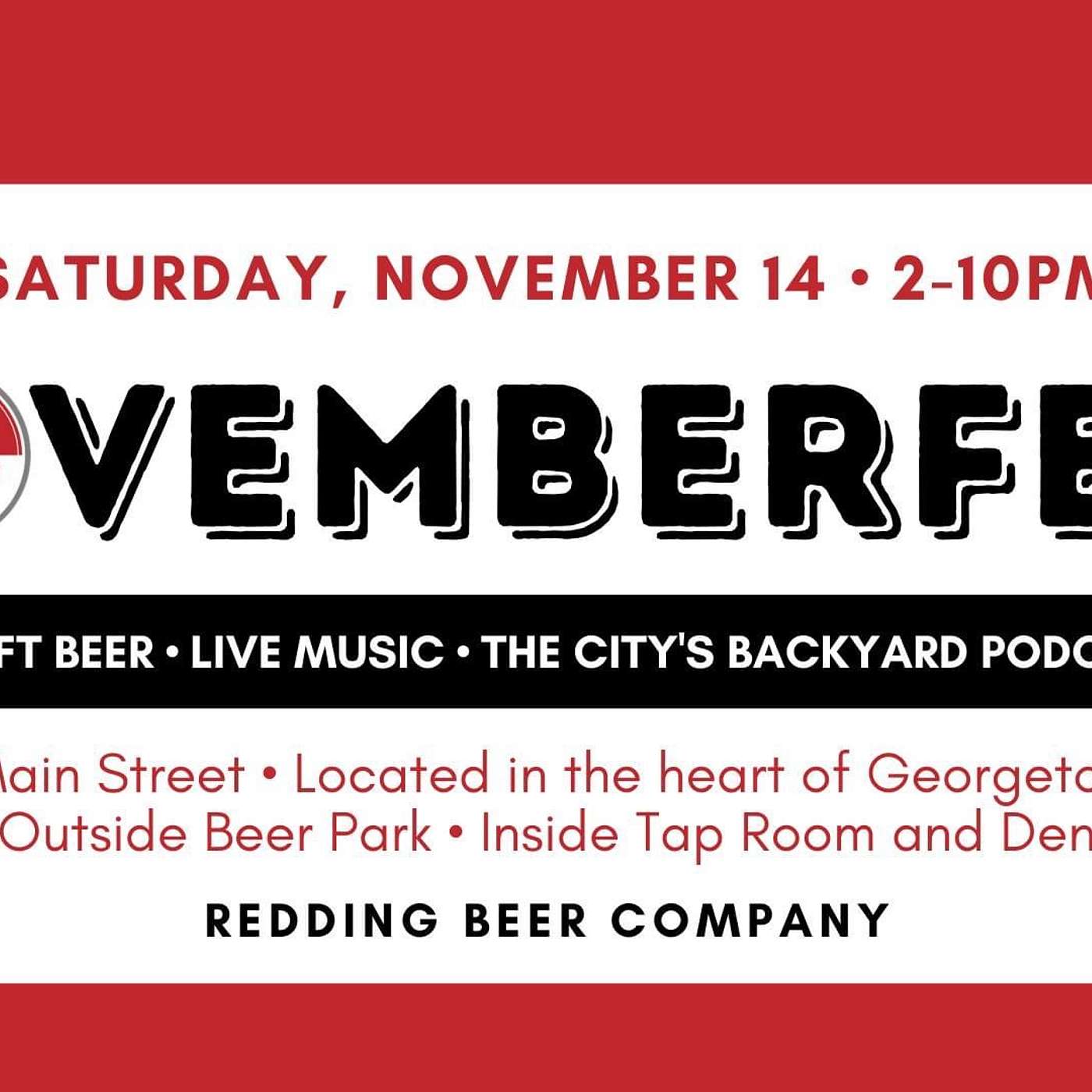The City's Backyard Podcast Ep 67: NovemberFEST 2021 at Redding Beer Co. Live Podcast with Live Music and Fun! episode artwork