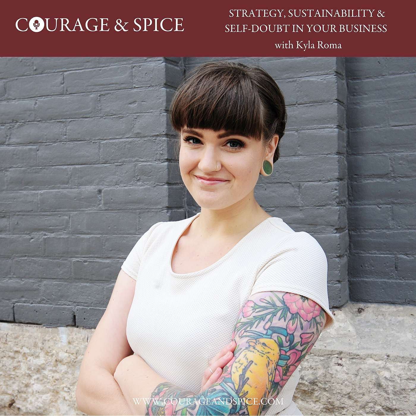 Strategy sustainability and self-doubt for your business with Kyla Roma episode artwork