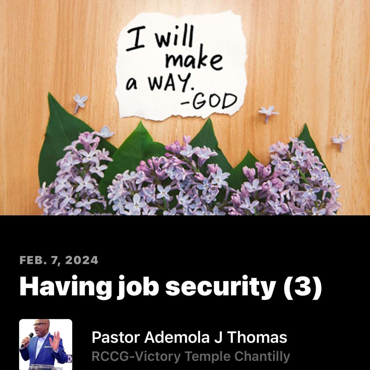 Having job security (1) episode artwork