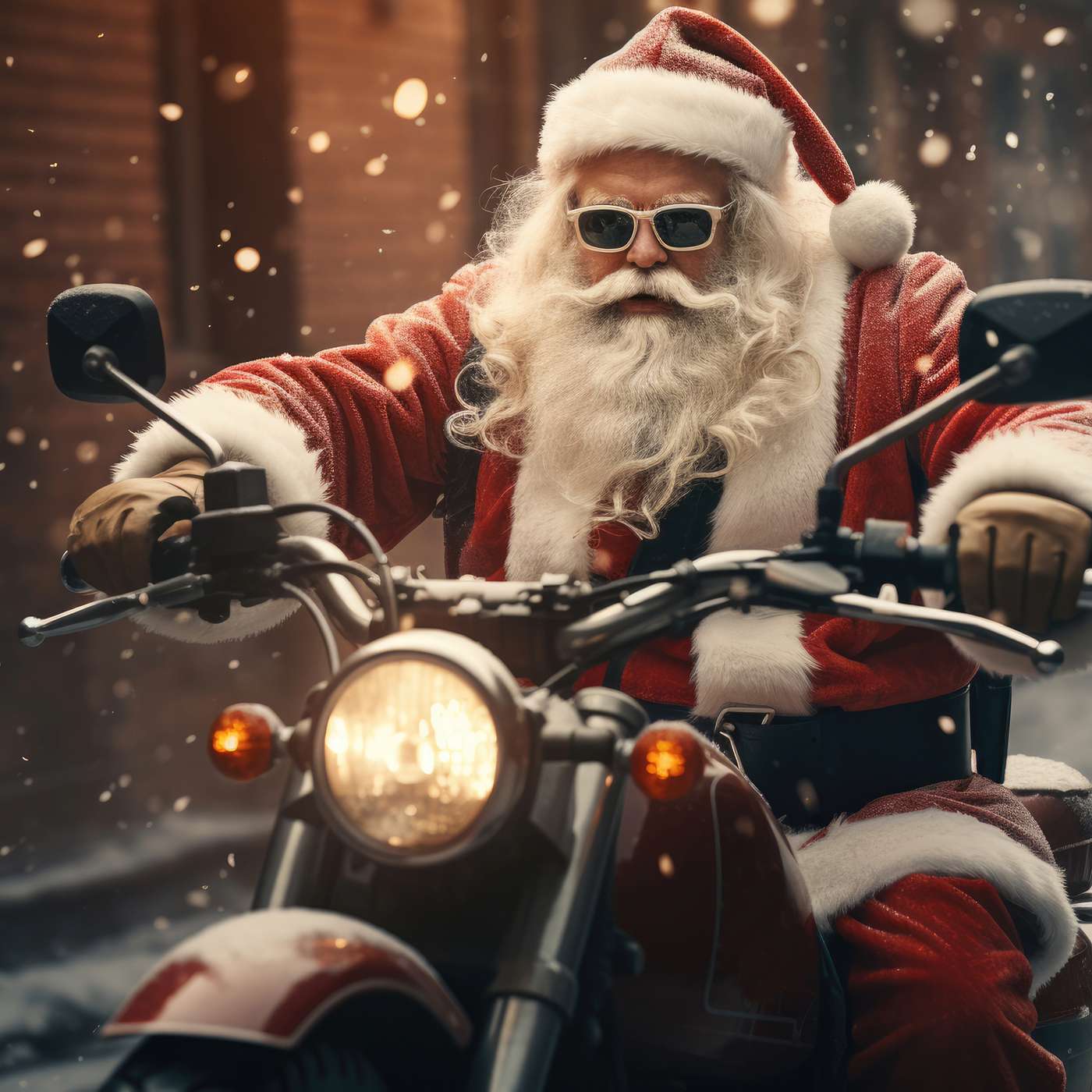 Selecting Santa's Ideal Motorcycle: Speed, Style, and Storage!