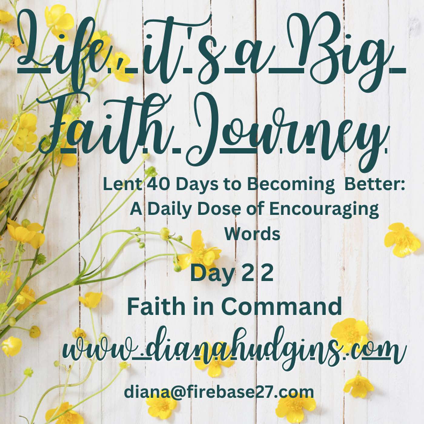 Life, it\'s a Big Faith Journey