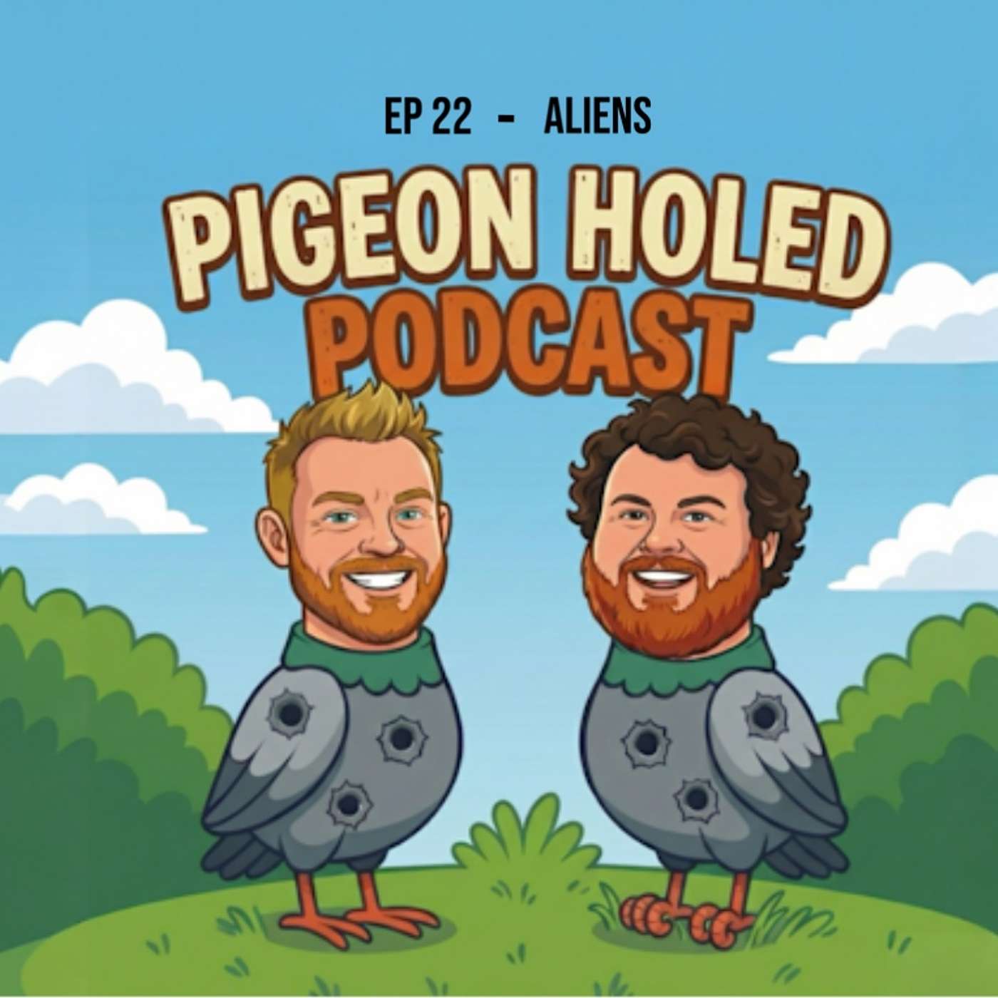 Ep 22 Pigeon Holed Podcast - Aliens episode artwork